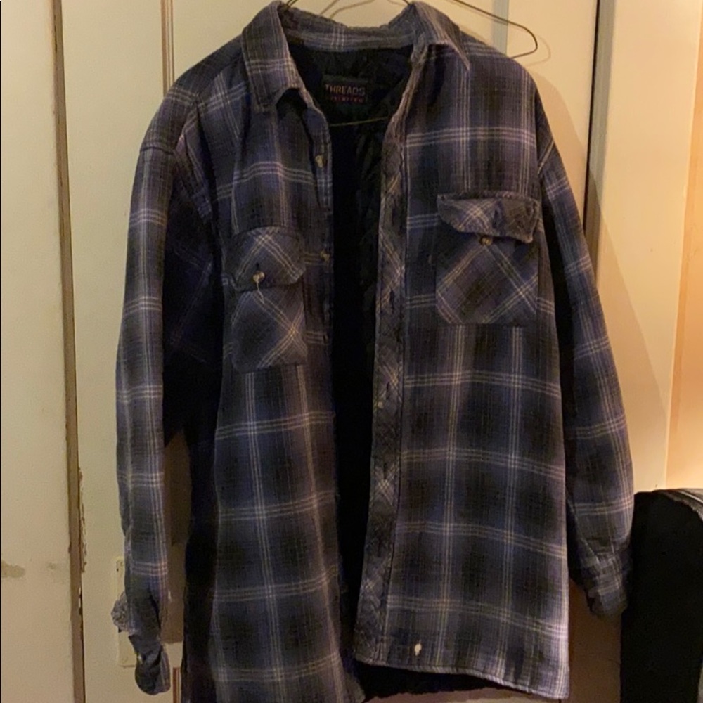 Quilted flannel jacket
